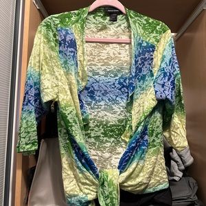 Multi color light shawl/cover